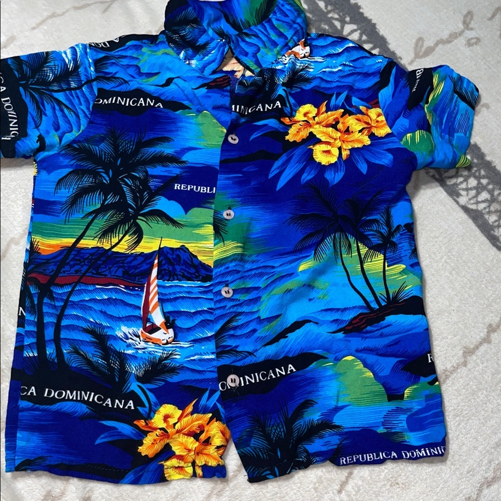 Tropical Blue Hawaiian Shirt